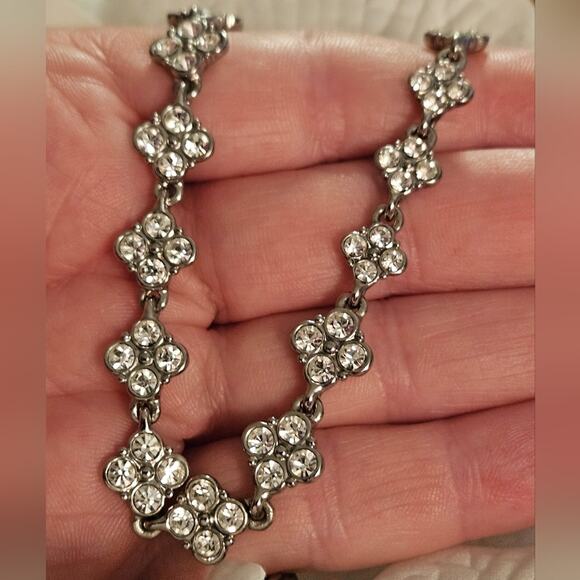 Givenchy Crystal and Silver Necklace and Earrings Set - Picture 6 of 9